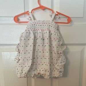 Children’s Place Red white and blue romper - 3m